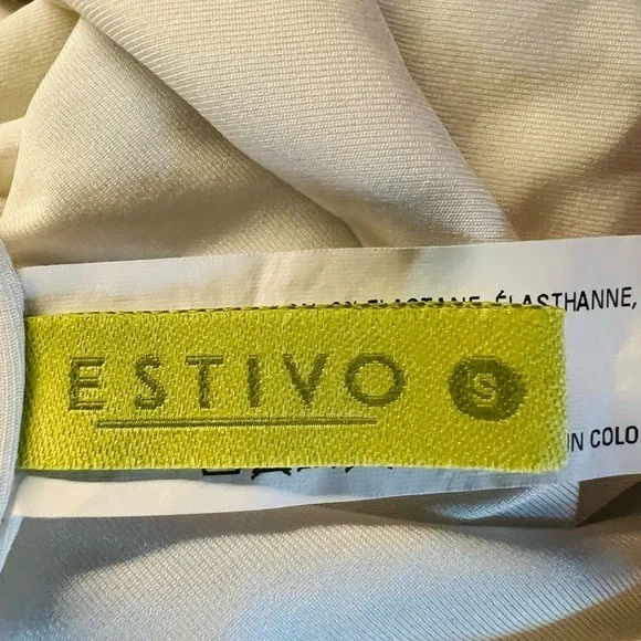 ESTIVO Colorful Printed Women's Swim Top with front tie Size Small - Picture 5 of 9